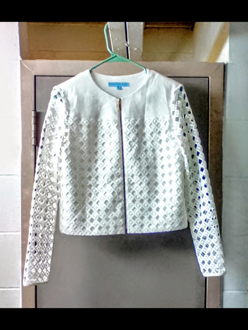 ANTONIO MELANI White Embroidered Suns In Diamonds Jacket
